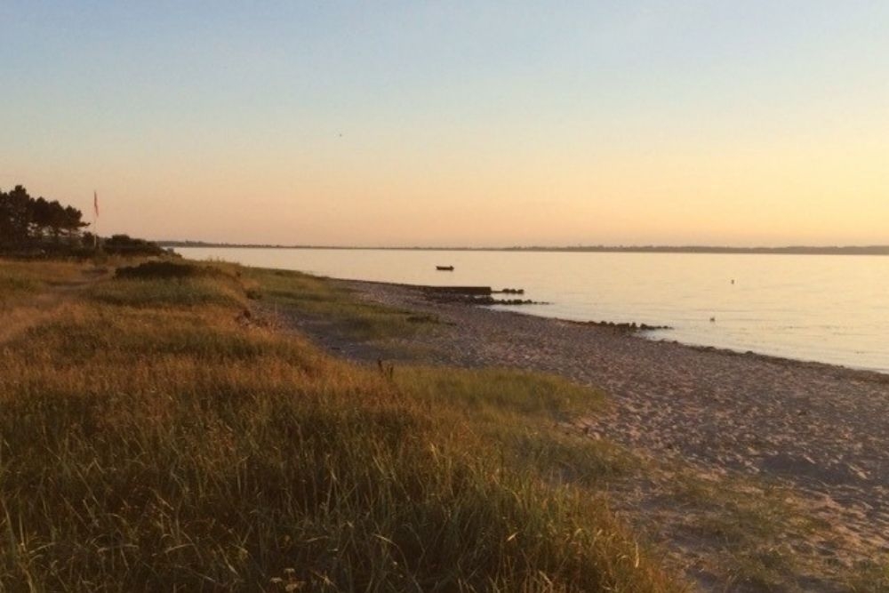 Den dejlige strand nær luksushus 344 ved Fyn og øer.