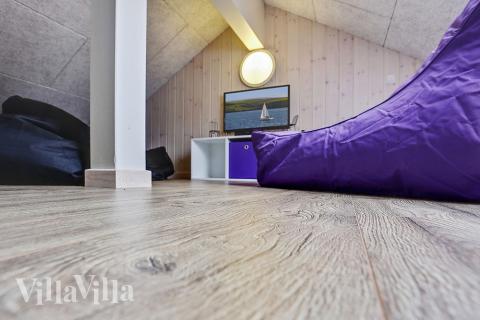 Nogle af de 22 sovepladser findes på hemsen i luksushus nr. 346