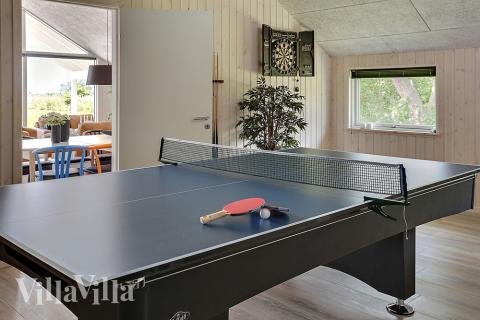 Luksushus 349 til 14 personer byder på et stort aktivitetsrum med bl.a. billard og dart