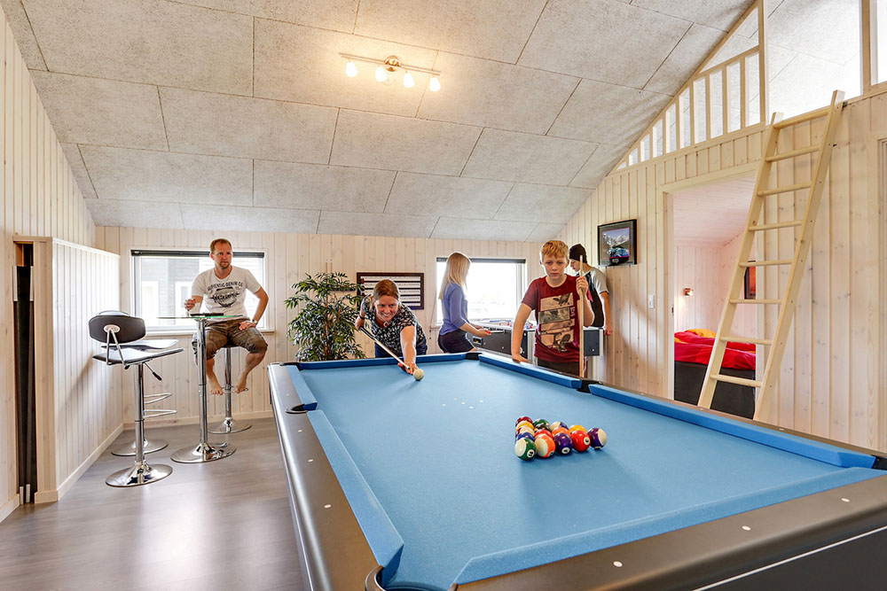 Ud over de mange timer, man kan bruge i husets pool-afdeling, så byder luksushus 353 også på billard/bordtennis og dart