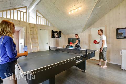 Luksushus 353 til 14 personer byder på et stort aktivitetsrum med bl.a. billard og dart