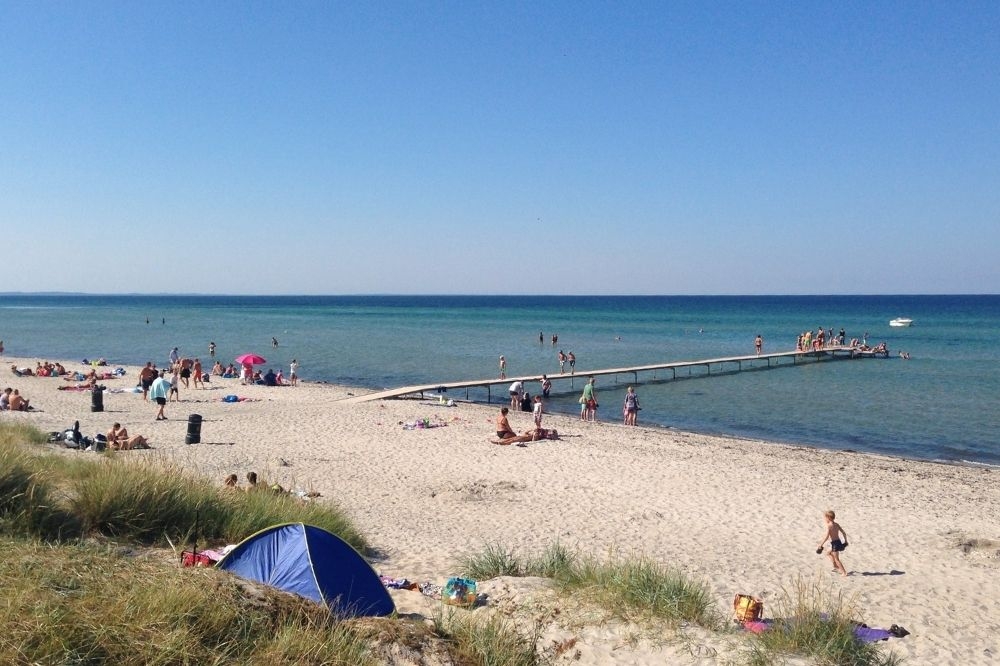 Stranden nær luksushus nr. 358.