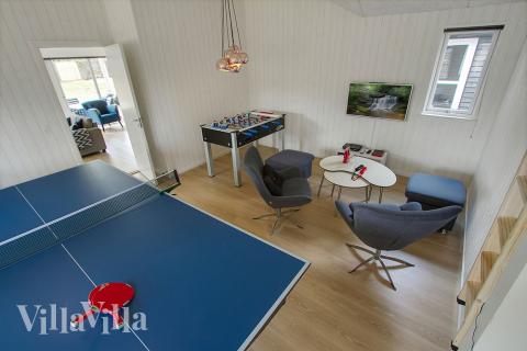 Aktivitetsrum i luksushus nr. 361 med 7 soveværelser og plads til 18 personer.