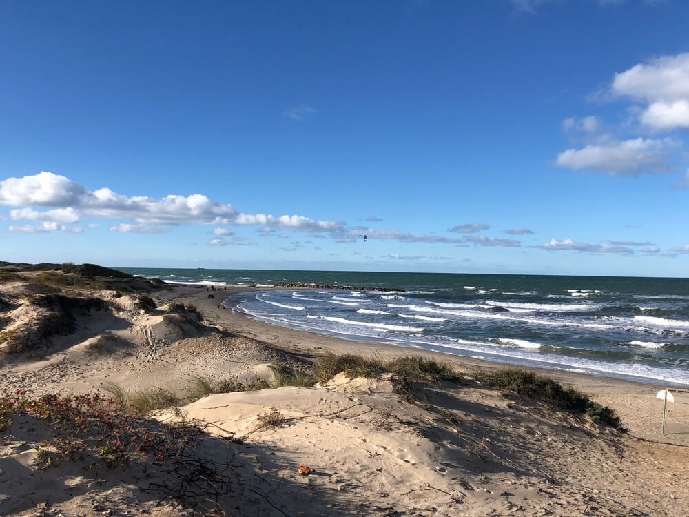 Den dejlige strand nær luksushus 361 ved Nordsjælland.