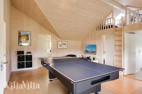 Ud over de mange timer, man kan bruge i husets pool-afdeling, så byder luksushus 366 også på billard/bordtennis og dart