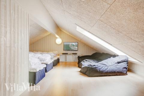 Nogle af de 20 sovepladser findes på hemsen i luksushus nr. 365