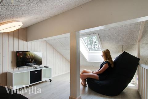 Nogle af de 20 sovepladser findes på hemsen i luksushus nr. 370