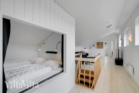 Soveværelse I luksushus nr. 373 i Limfjorden