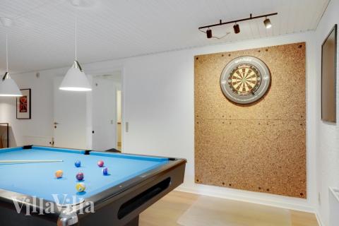 Luksushus 373 til 20 personer byder på et stort aktivitetsrum med bl.a. billard og dart