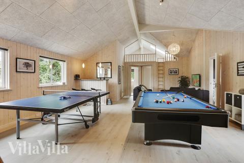 Ud over de mange timer, man kan bruge i husets pool-afdeling, så byder luksushus 376 også på billard/bordtennis og dart