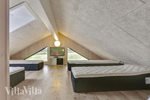 Nogle af de 24 sovepladser findes på hemsen i luksushus nr. 375