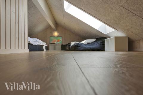 Nogle af de 18 sovepladser findes på hemsen i luksushus nr. 377