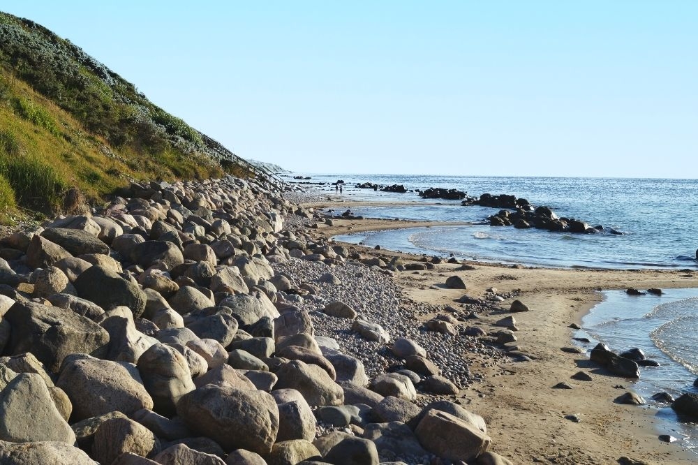 Stranden nær luksushus nr. 377.