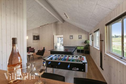 Luksushus 378 til 18 personer byder på et stort aktivitetsrum med bl.a. billard og dart