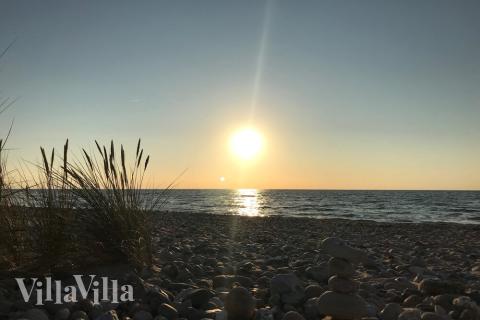 Stranden nær luksushus nr. 384.