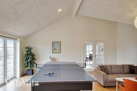 Luksushus 386 til 18 personer byder på et stort aktivitetsrum med bl.a. billard og dart