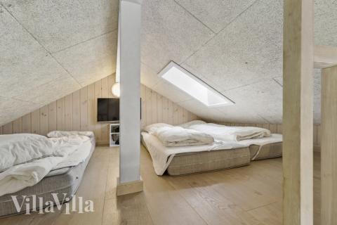 Nogle af de 14 sovepladser findes på hemsen i luksushus nr. 380