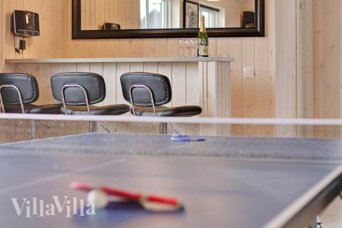 Luksushus 703 til 20 personer byder på et stort aktivitetsrum med bl.a. billard og dart