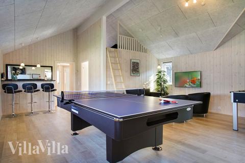 Luksushus 704 til 18 personer byder på et stort aktivitetsrum med bl.a. billard og dart