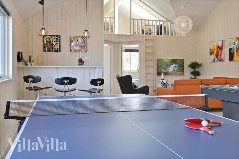 Luksushus 393 til 20 personer byder på et stort aktivitetsrum med bl.a. billard og dart