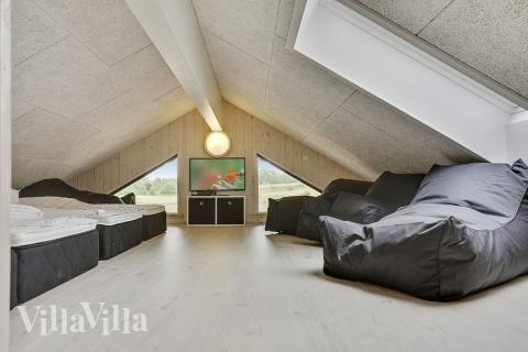 Nogle af de 20 sovepladser findes på hemsen i luksushus nr. 393