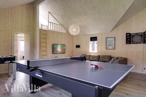 Dyst i sommerhusets aktivitetsrum, når I besøger luksushus nr. 713 i Tyskland.