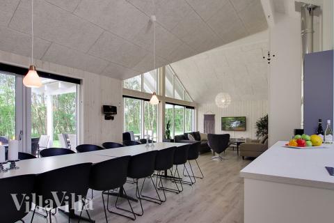 Opholdsrum med plads til 16 i luksushus nr. 713.