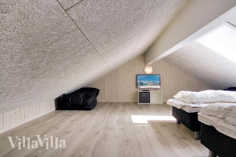 Nogle af de 24 sovepladser findes på hemsen i luksushus nr. 714