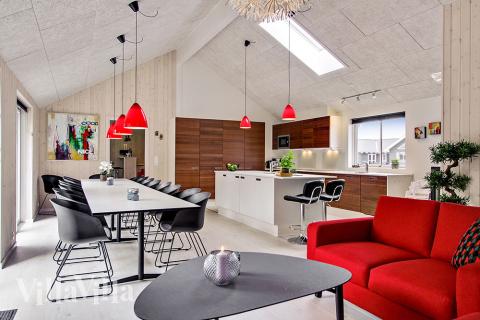 Luksushus nr. 715 har et dejligt opholdsrum.