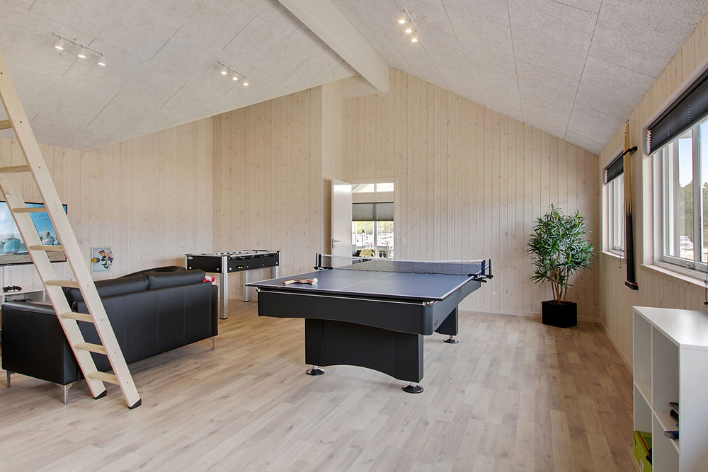 Ud over de mange timer, man kan bruge i husets pool-afdeling, så byder luksushus 399 også på billard/bordtennis og dart