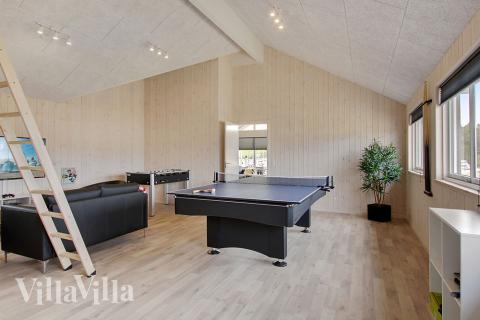 Ud over de mange timer, man kan bruge i husets pool-afdeling, så byder luksushus 399 også på billard/bordtennis og dart