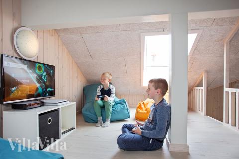 Nogle af de 22 sovepladser findes på hemsen i luksushus nr. 398