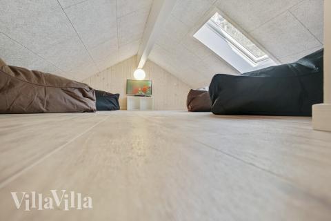 Nogle af de 24 sovepladser findes på hemsen i luksushus nr. 406