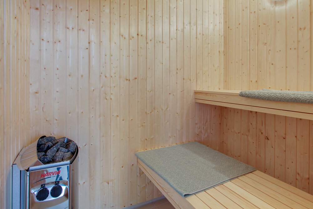 Nyd varmen i saunaen i luksushus nr. 407 til 22 personer