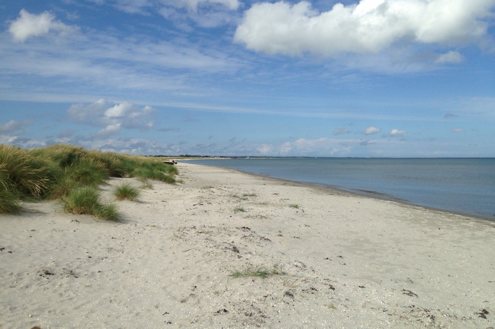 Den dejlige strand nær luksushus 408 ved Nordjylland.