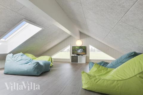 Nogle af de 24 sovepladser findes på hemsen i luksushus nr. 403