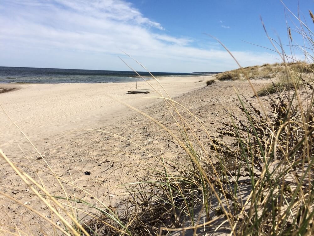 Stranden nær luksushus nr. 414.