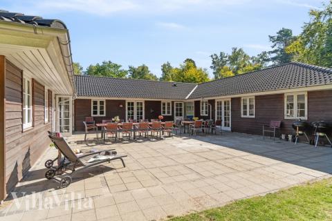 Stor terrasse ved luksushus nr. 414 i Nordsjælland.