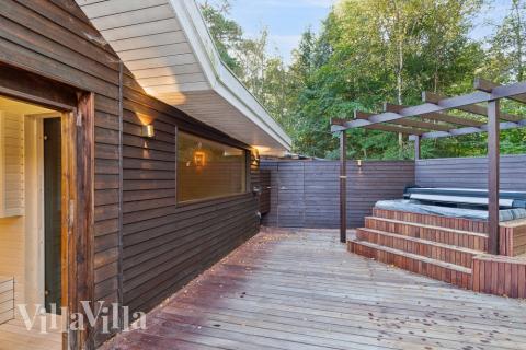 Dette skønne poolhus nr. 414 med plads til 22 personer ligger i Nordsjælland