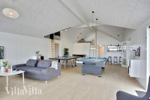 Dyst i sommerhusets aktivitetsrum, når I besøger luksushus nr. 430 i Fyn og øer.