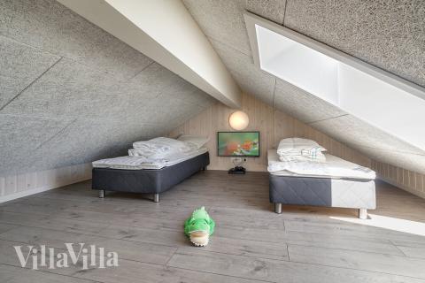 Nogle af de 10 sovepladser findes på hemsen i luksushus nr. 722