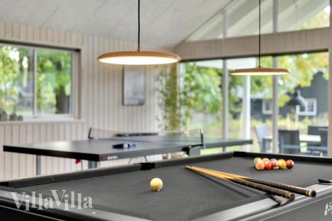 Luksushus 438 til 30 personer byder på et stort aktivitetsrum med bl.a. billard og dart