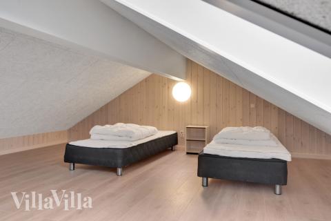 Nogle af de 30 sovepladser findes på hemsen i luksushus nr. 438