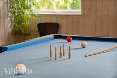 Luksushus 427 til 14 personer byder på et stort aktivitetsrum med bl.a. billard og dart