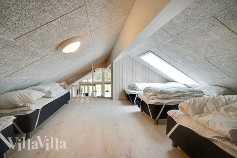 Nogle af de 30 sovepladser findes på hemsen i luksushus nr. 429