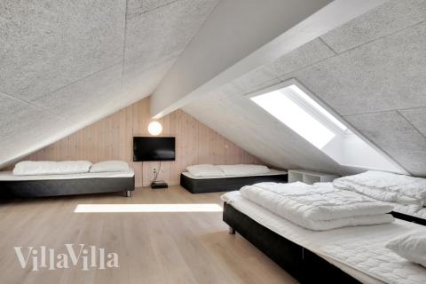 Nogle af de 30 sovepladser findes på hemsen i luksushus nr. 436