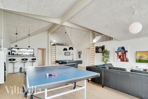 Luksushus 448 til 24 personer byder på et stort aktivitetsrum med bl.a. billard og dart