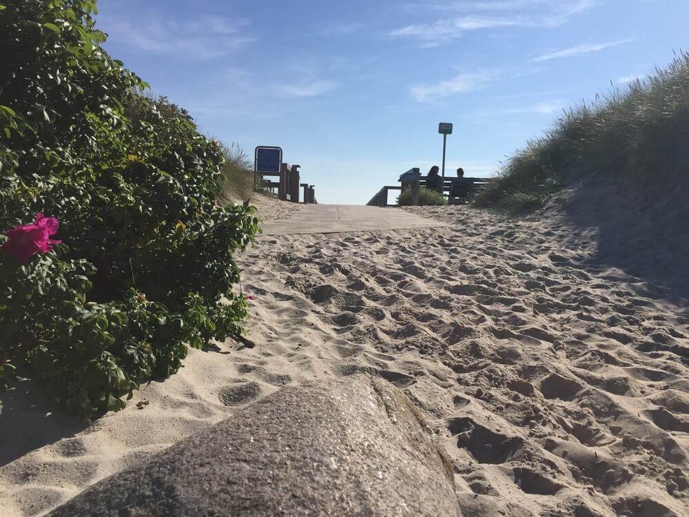 Stranden nær luksushus nr. 448.