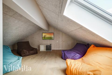 Nogle af de 26 sovepladser findes på hemsen i luksushus nr. 441