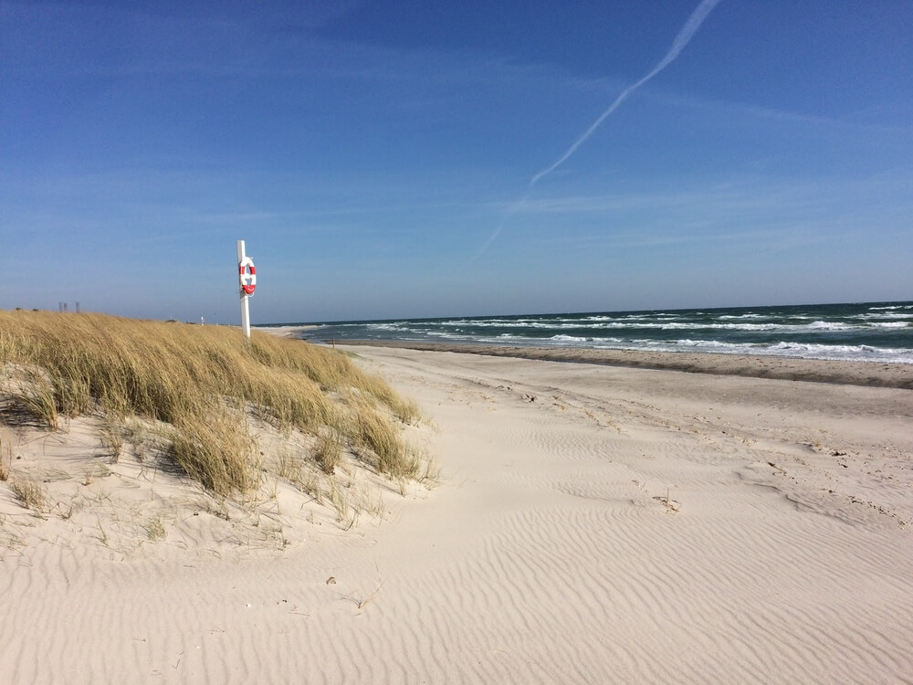 Stranden nær luksushus nr. 446.